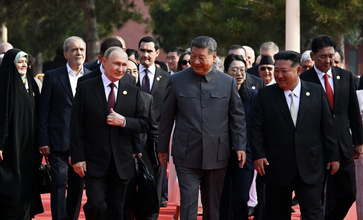 China’s Xi projects power at military parade with Putin and Kim